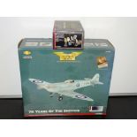 A CORGI Aviation Archive 1:32 Scale AA33908 70 Years of the Spitfire, The Prototype, together with a