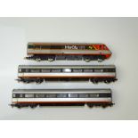 OO GAUGE MODEL RAILWAYS: A HORNBY (Australia) Intercity XPT power car with two trailer coaches - G/