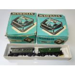 HO GAUGE MODEL RAILWAYS: A pair of vintage MARKLIN 6166 controllers together with 2 unboxed