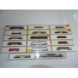 Z GAUGE MODEL RAILWAYS: A quantity of MARKLIN freight wagons - mostly bogie examples as lotted -