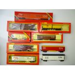 OO/HO GAUGE MODEL RAILWAYS: A group of HORNBY wagons from the Canadian Outline range - mostly