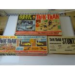 VINTAGE TOYS: A TRI-ANG Trik-Trak Daredevil set together with a Trik-Trak stunts set and a Trik-Trak