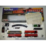 OO GAUGE MODEL RAILWAYS: A HORNBY RAILWAYS Night Mail train set - G/VG in G box