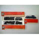 HO GAUGE MODEL RAILWAYS: A group of French Outline steam and diesel locos by JOUEF - G in F/G