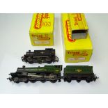 TT GAUGE MODEL RAILWAYS: A pair of steam locomotives by TRI-ANG to include a T90 Class 3F together