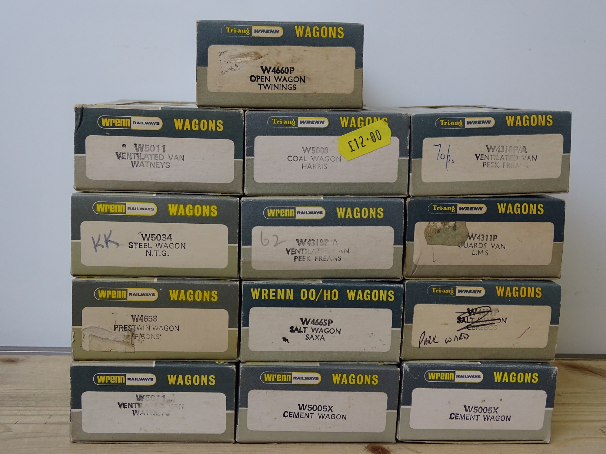 OO GAUGE MODEL RAILWAYS: A group of boxed WRENN wagons as lotted - VG/E in G/VG boxes (13) #10 - Image 2 of 2