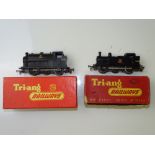 OO GAUGE MODEL RAILWAYS: A pair of TRI-ANG early tank locomotives comprising an R52 and an R153 both