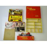 OO GAUGE MODEL RAILWAYS: A group of unusual TRI-ANG items to include a Spare Parts box (empty), an