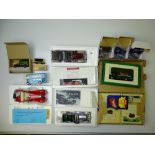 GENERAL DIECAST: A group of mostly boxed diecast cars and lorries to include three large scale