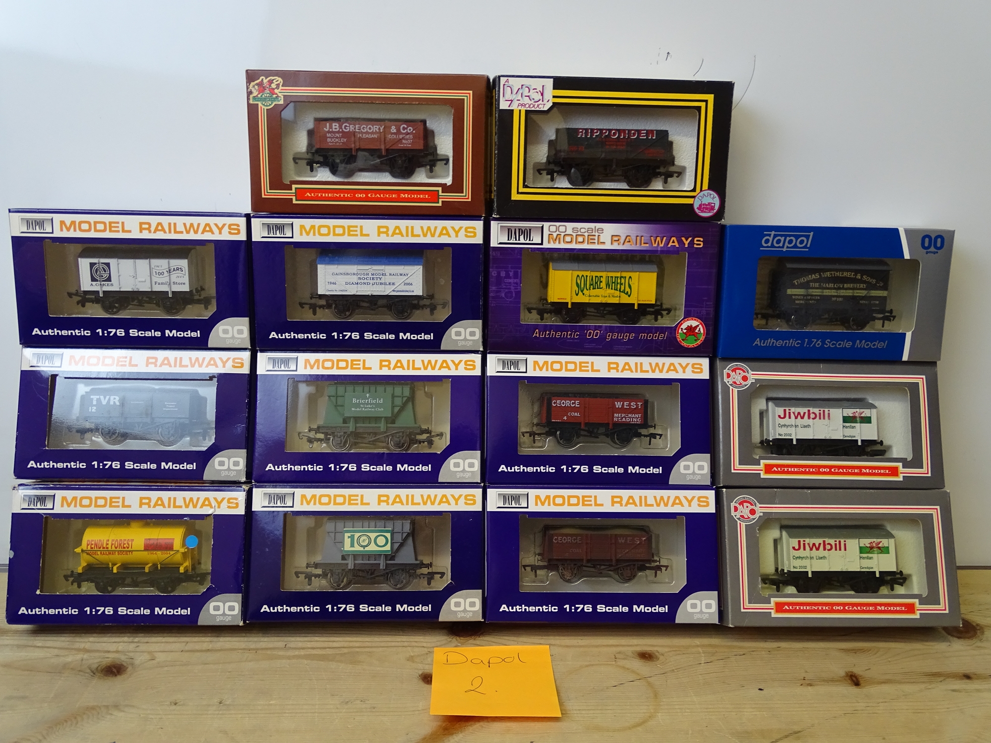 OO GAUGE MODEL RAILWAYS: A group of boxed DAPOL wagons - all limited editions - as lotted - VG/E