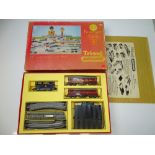 OO GAUGE MODEL RAILWAYS: A TRI-ANG RAILWAYS R2 Passenger train set - G (some warping to passenger