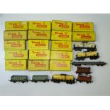 TT GAUGE MODEL RAILWAYS: A quantity of boxed wagons by TRI-ANG together with a selection of