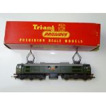 OO GAUGE MODEL RAILWAYS: A TRI-ANG R351 EM2 Class electric locomotive in BR green 'Electra' - G/VG