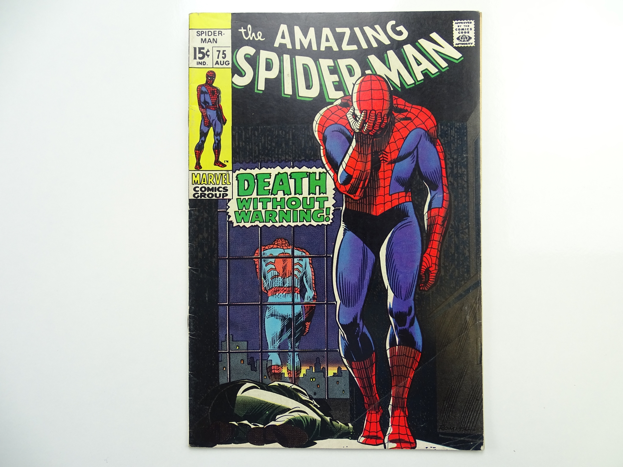 AMAZING SPIDER-MAN # 75 - (1969 - MARVEL - Cents Copy) - 'Death' of Silvermane + Lizard cameo - John