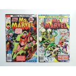 MS. MARVEL # 1 & 2 (Group of 2) - (1977 - MARVEL Pence Copy) - First appearance of Carol Danvers