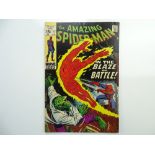 AMAZING SPIDER-MAN # 77 - (1969 - MARVEL - Cents Copy) - Spider-Man, the Human Torch, and the Lizard