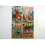 FEAR # 1, 2, 3, 4 (Group of 4) - (1970/71 - MARVEL - Cents Copy with Pence Stamp) - Flat/