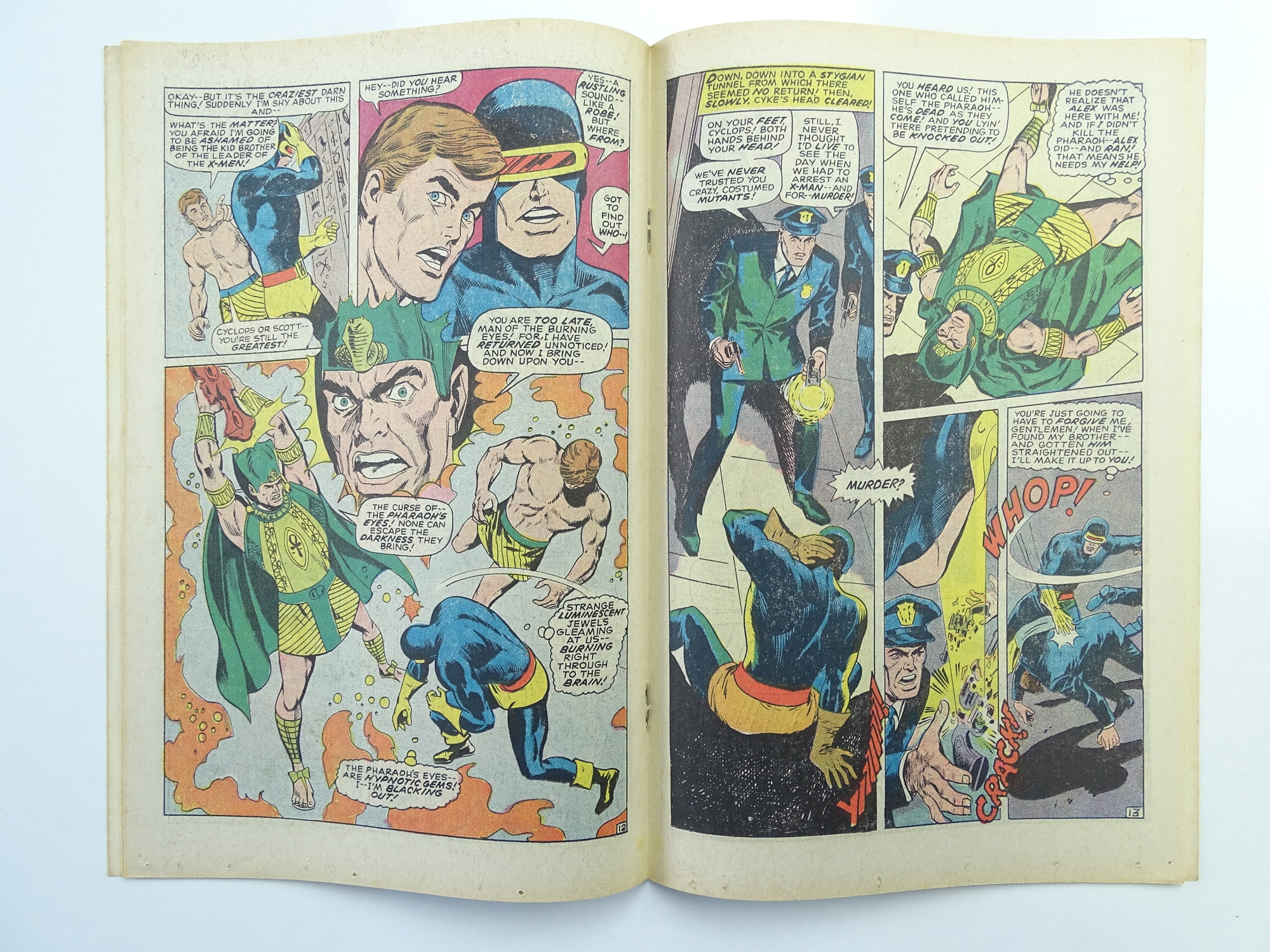 UNCANNY X-MEN # 54 - (1969 - MARVEL - Cents Copy with Pence Stamp) - First appearance of Alex - Image 5 of 7