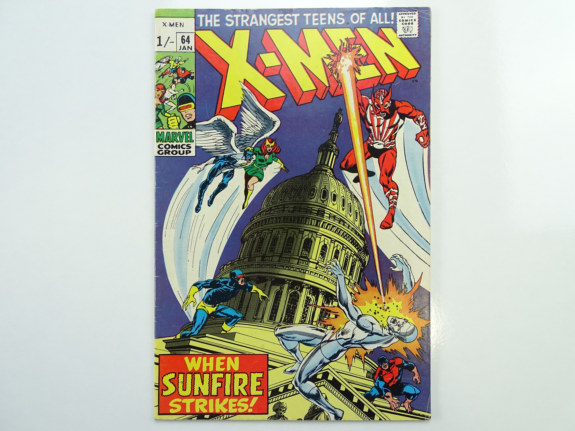UNCANNY X-MEN # 64 - (1970 - MARVEL - Pence Copy) - First appearance of Sunfire - Tom Palmer cover