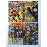 AVENGERS # 89, 90, 91, 92 (Group of 4) - (1971 - MARVEL - Pence Copy) - Run includes classic Captain