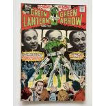 GREEN LANTERN # 84 - (1971 - DC - Cents Copy with Pence Stamp) - Partial photo cover (featuring