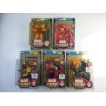 MARVEL LEGENDS ACTION FIGURES - GHOST RIDER; IRON MAN; WOLVERINE; HUMAN TORCH and MAGNETO - (Group