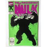 HULK # 377 (1991 FIRST PRINT - MARVEL - Cents/Pence Copy) - Classic cover - First Professor Hulk +