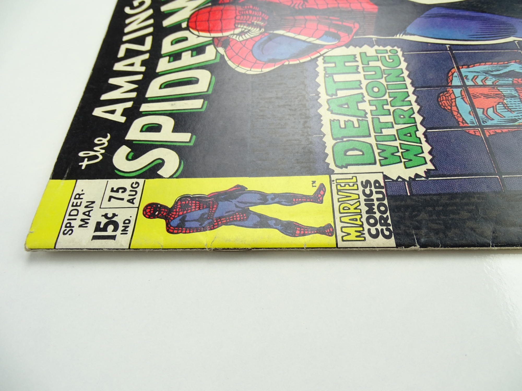 AMAZING SPIDER-MAN # 75 - (1969 - MARVEL - Cents Copy) - 'Death' of Silvermane + Lizard cameo - John - Image 6 of 7