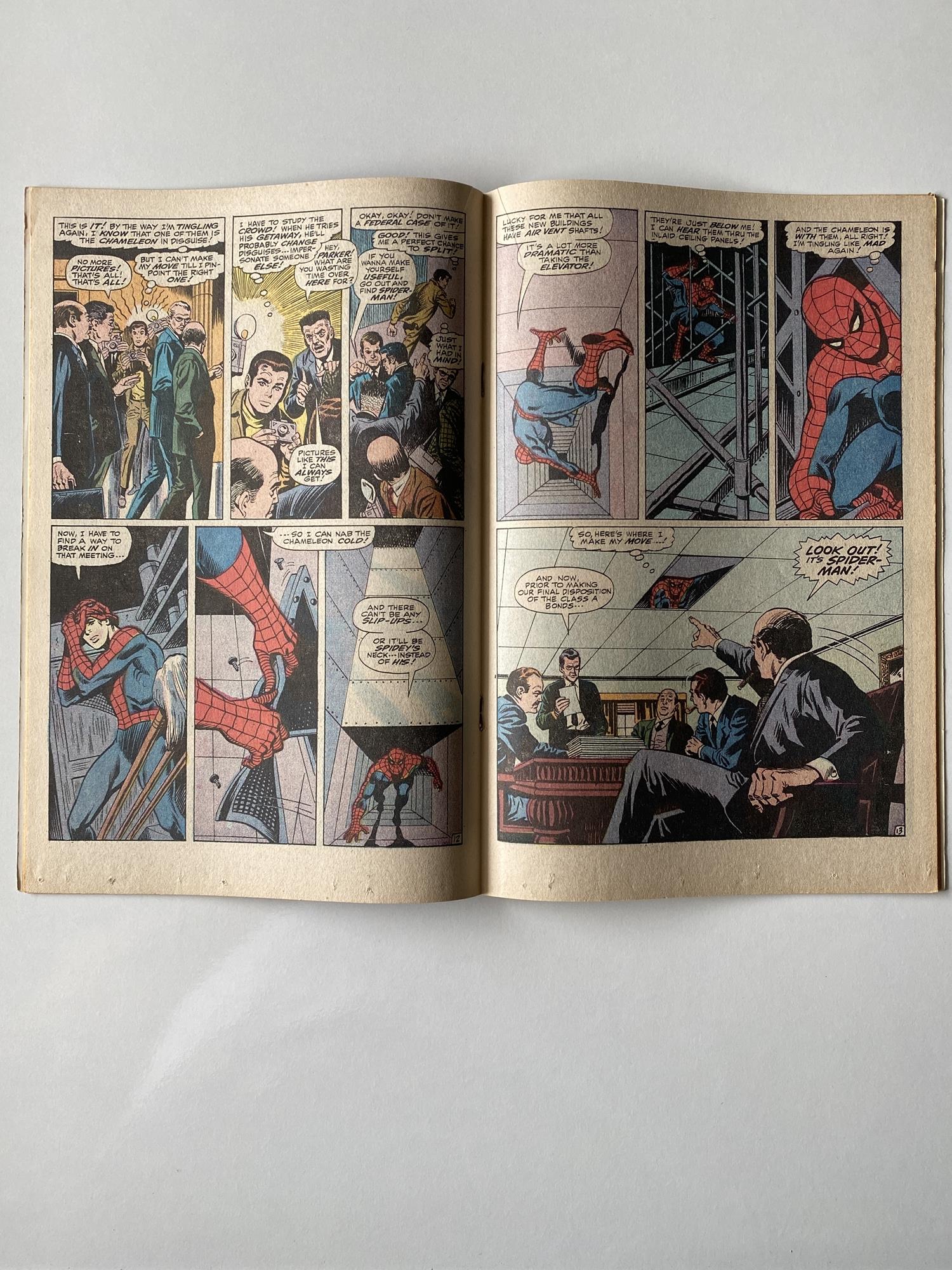 AMAZING SPIDER-MAN # 80 (1970 - MARVEL - Cents Copy) - Chameleon appearance - John Romita Sr. - Image 5 of 7