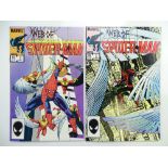 WEB OF SPIDER-MAN # 2 & 3 (Group of 2) - (1985 - MARVEL - Cents/Pence Copy) - Flat/Unfolded - a