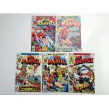 MS. MARVEL # 12, 14, 15, 17, 20 (Group of 5) - (1977/78 - MARVEL Pence Copy) - New Costume in #