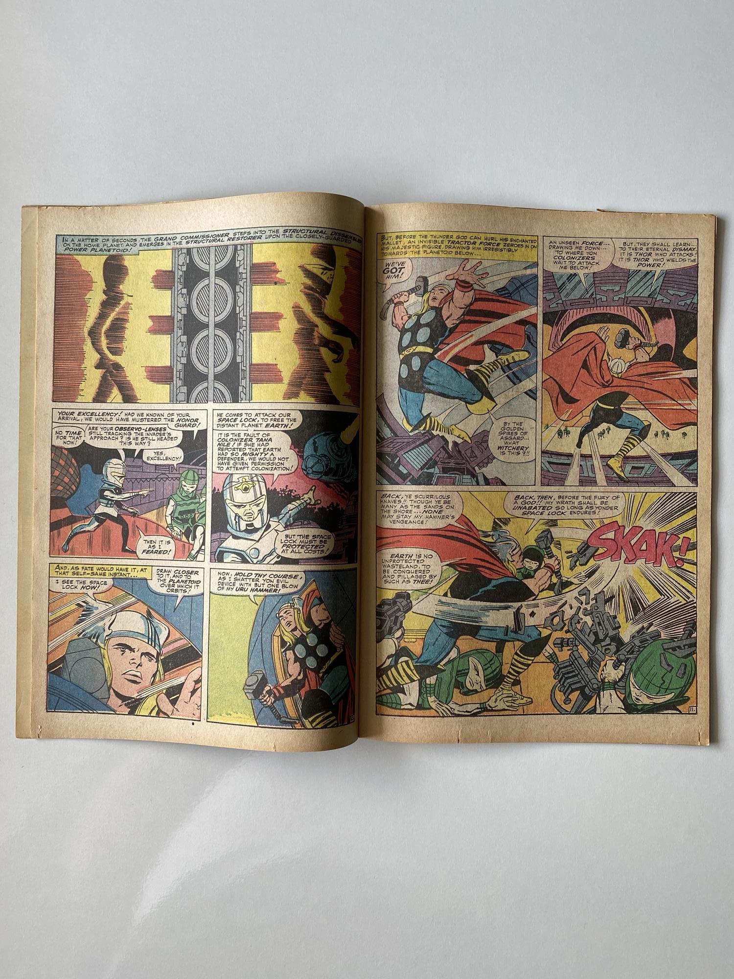 THOR # 132 (1966 - MARVEL - Cents Copy with Pence Stamp) - First appearance of Ego the Living Planet - Image 5 of 7