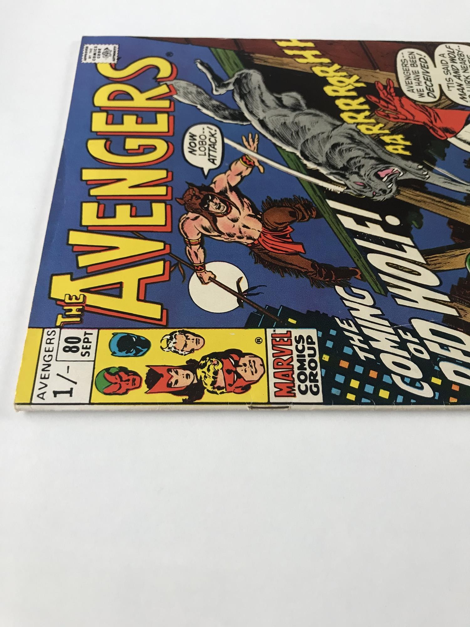 AVENGERS # 80 (1970 - MARVEL - Pence Copy) - First appearance and origin of Red Wolf - John - Image 6 of 7