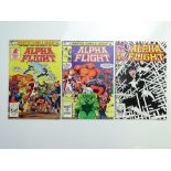 ALPHA FLIGHT # 1, 2, 3 (Group of 3) - (1983 - MARVEL Cents/Pence Copy) - Origin of Alpha Flight +