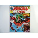 DRACULA LIVES # 29 - SIGNED STAN LEE + CHRISTOPHER LEE + INGRID PITT - (1975 - BRITISH MARVEL -