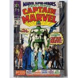 MARVEL SUPER HEROES: CAPTAIN MARVEL # 12 (1967 - MARVEL - Cents Copy with Pence Stamp) - Origin