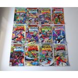 CAPTAIN MARVEL # 46, 47, 48, 49, 55, 56, 57, 58, 59, 60, 61, 62 (Group of 12) - (1976/79 -