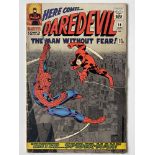 DAREDEVIL # 16 (1966 - MARVEL - Pence Copy) - Spider-Man crossover + First appearance of the