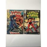 CAPTAIN MARVEL # 16 & 17 (Group of 2) - (1971 - MARVEL - Cents & Pence Copy) - Run includes 'New