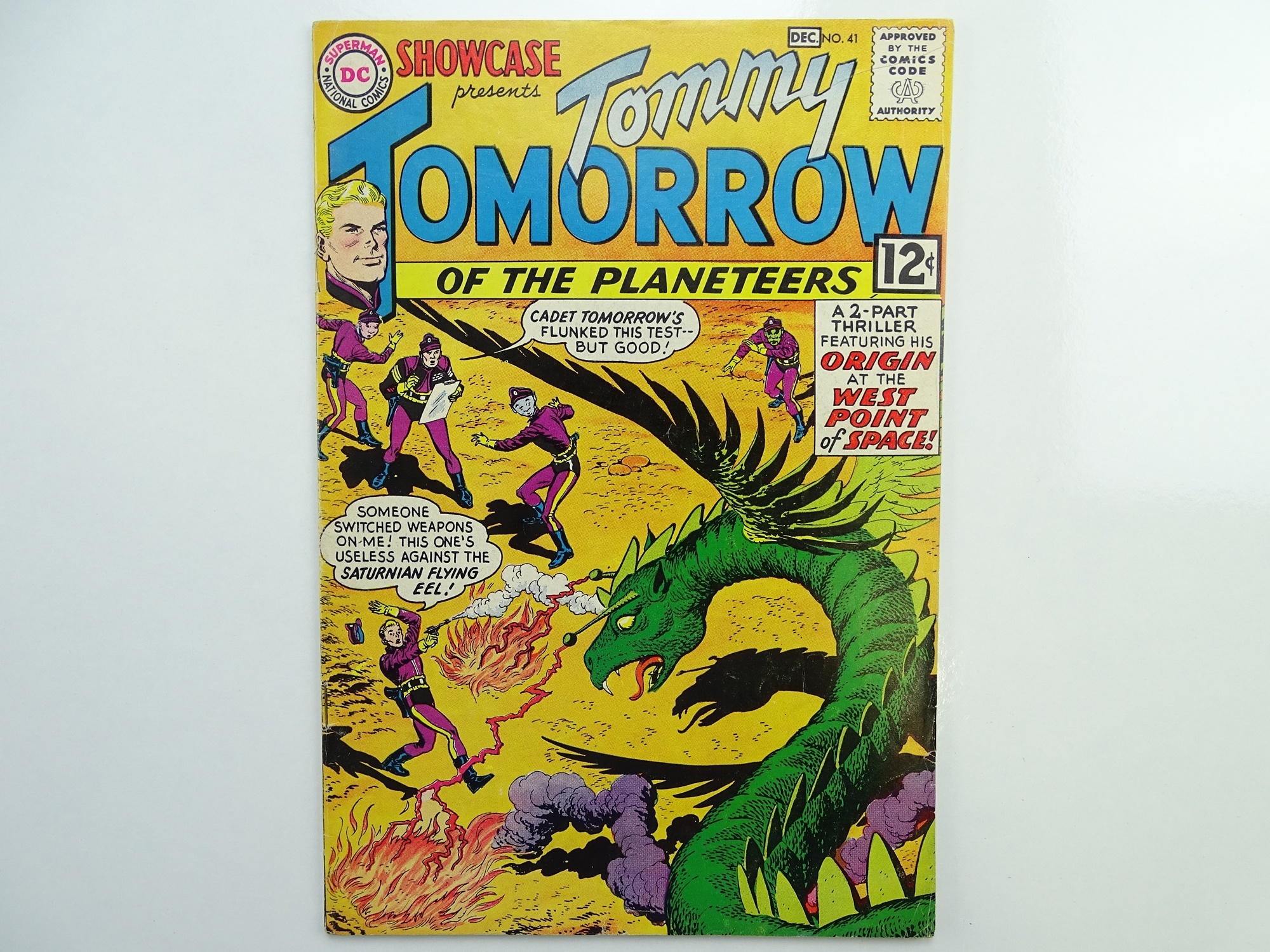 SHOWCASE: TOMMY TOMORROW # 41 (1962 - DC - Cents Copy) - New costume and origin of Tommy