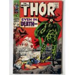 THOR # 150 (1968 - MARVEL - Cents Copy with Pence Stamp) - Classic 'Hela' cover with Wrecker,