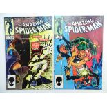 AMAZING SPIDER-MAN # 256 & 257 (Group of 2) - (1984 - MARVEL - Cents/Pence Copy) - First & Second