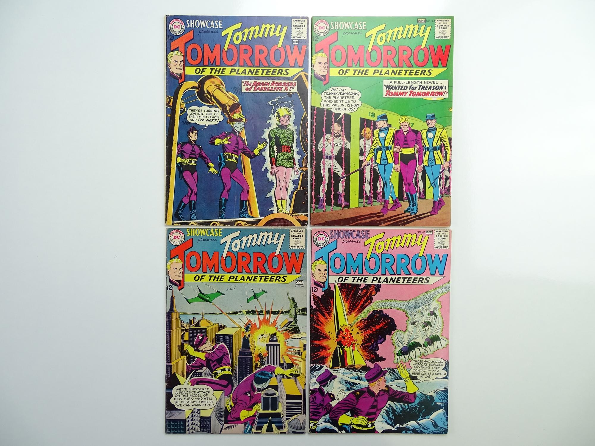 SHOWCASE: TOMMY TOMORROW # 42, 44, 46, 47 (Group of 4) - (1963 - DC - Cents Copy) - Flat/