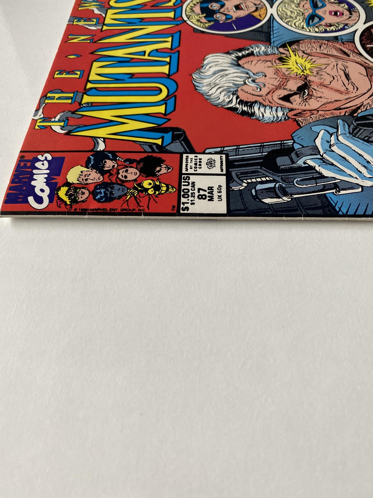 NEW MUTANTS # 87 (1990 FIRST PRINT - MARVEL - Cents/Pence Copy) - First full appearance of Cable + - Image 6 of 7