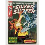 SILVER SURFER # 12 - (1970 - MARVEL - Cents Copy) - Silver Surfer battles the Abomination - John