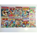 IRON MAN # 71, 73, 74, 75, 76, 77, 78, 79, 80, 81 (10 in Lot) - (1974/75 - MARVEL Pence Copy) -