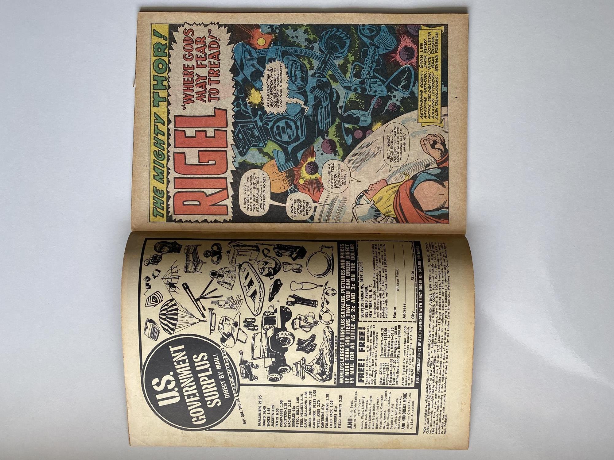 THOR # 132 (1966 - MARVEL - Cents Copy with Pence Stamp) - First appearance of Ego the Living Planet - Image 3 of 7