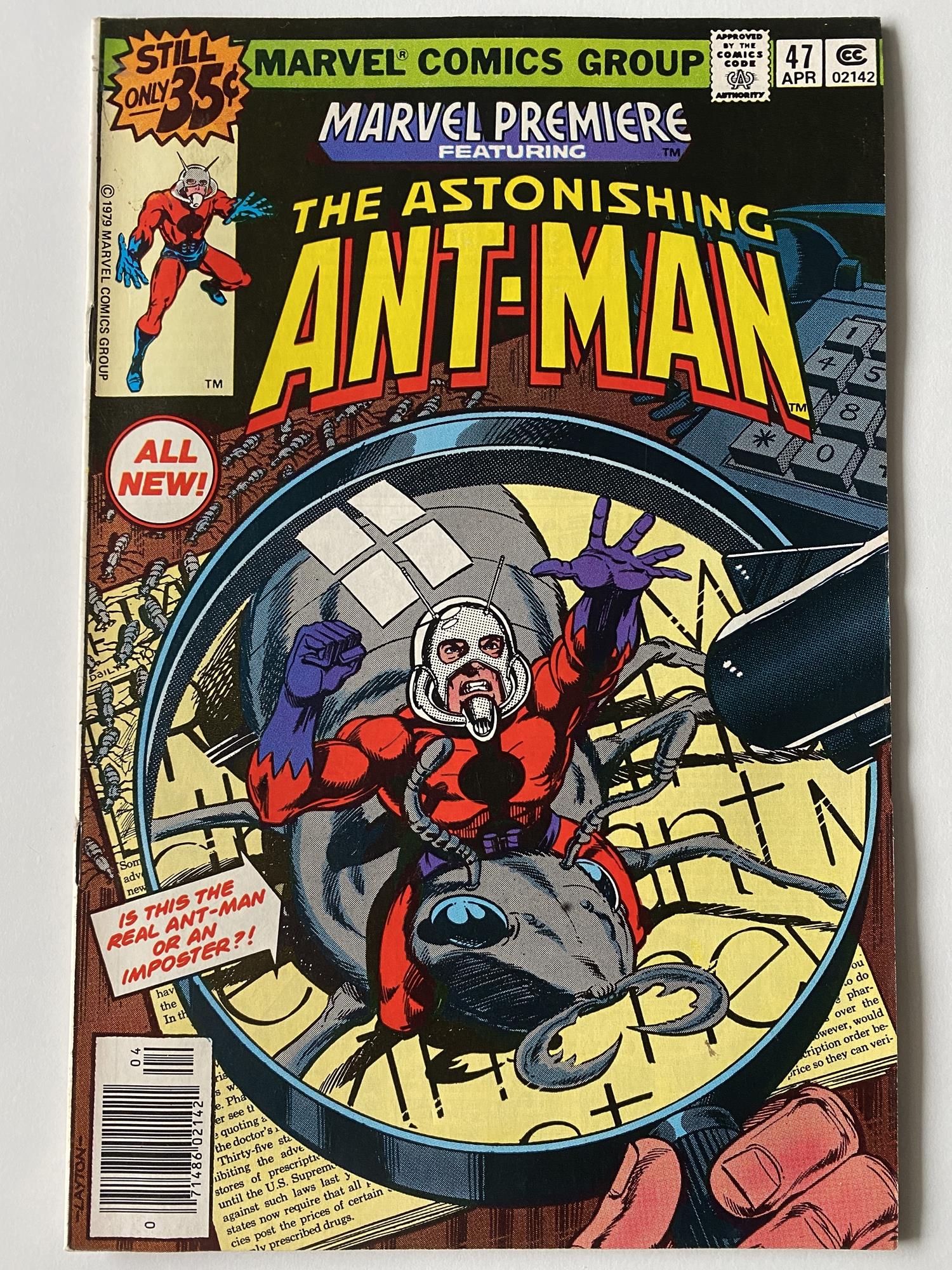 MARVEL PREMIERE: ANT-MAN # 47 (1979 - MARVEL - Cents Copy) - First appearance of 'Movie' Ant-Man