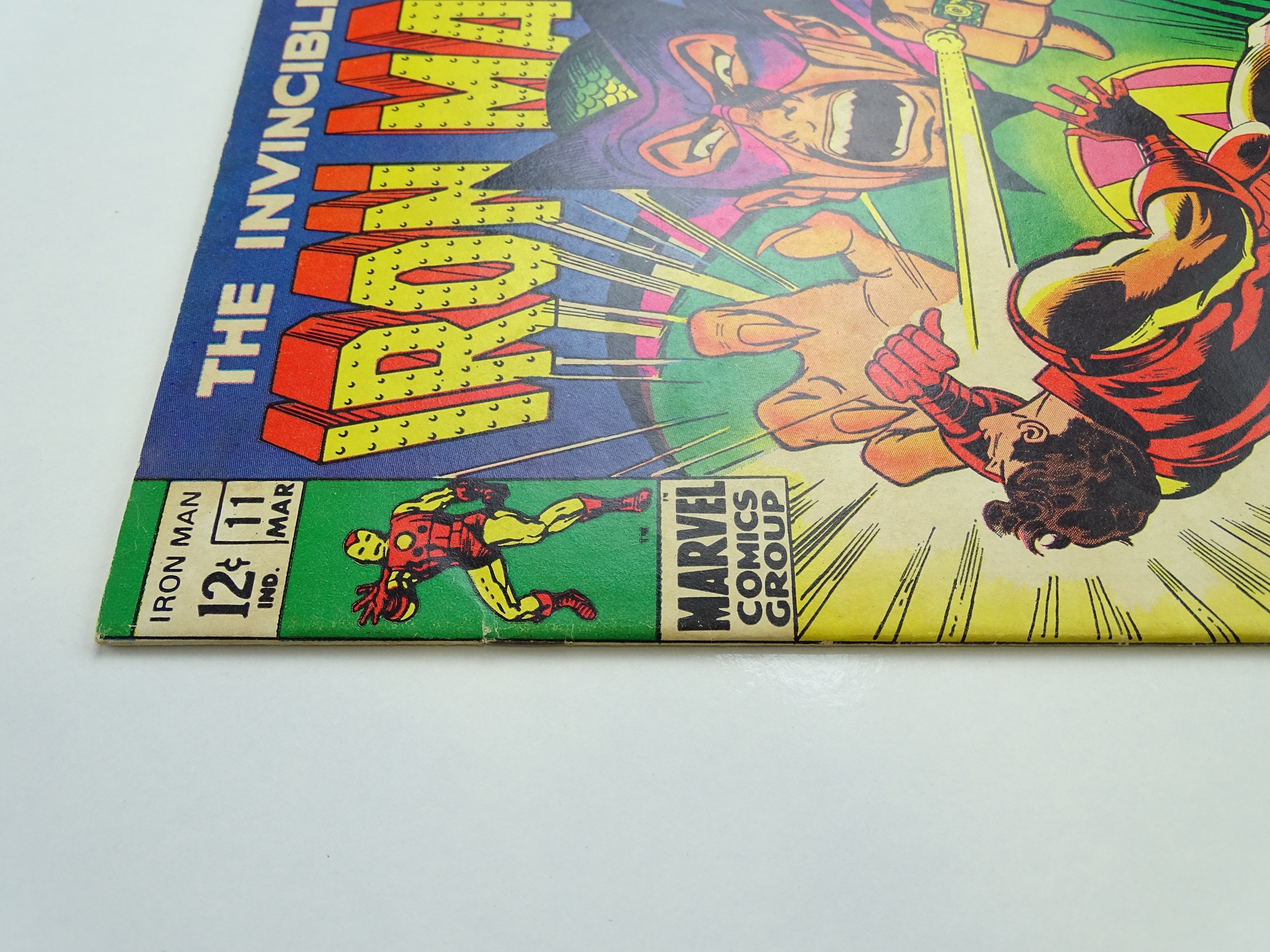 IRON MAN # 11 (1969 - MARVEL - Cents Copy with Pence Stamp) - Iron Man vs. Mandarin - George - Image 6 of 7