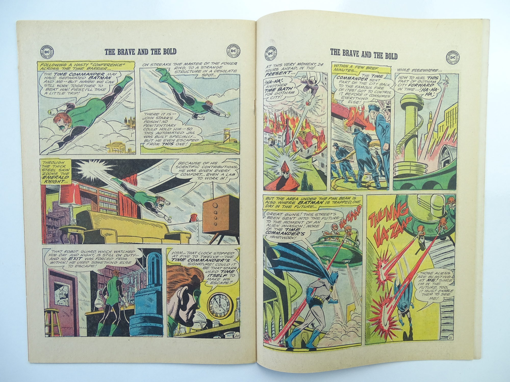 BRAVE & BOLD: BATMAN & GREEN LANTERN # 59 (1965 - DC - Cents Copy) - First Batman team-up of the - Image 5 of 7